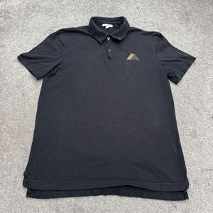 James Perse Standard Polo Shirt Mens 1 Small Black Supima Cotton Short Sleeve